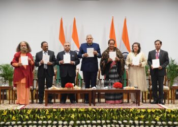Vice President Dhankhar, launches Gopichand Hinduja compiled book “I Am?”
