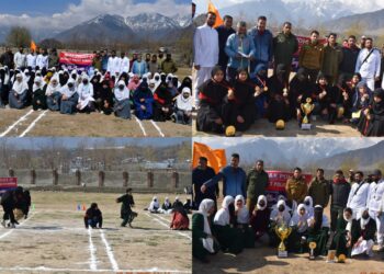 Ganderbal Police organizes “Kho Kho Tournament” Under Civic Action Programme in Kangan
