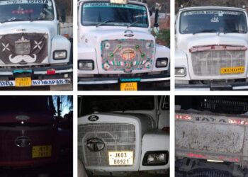Ganderbal Police Seizes 18 Vehicles in Major Crackdown on Illegal Mineral Extraction