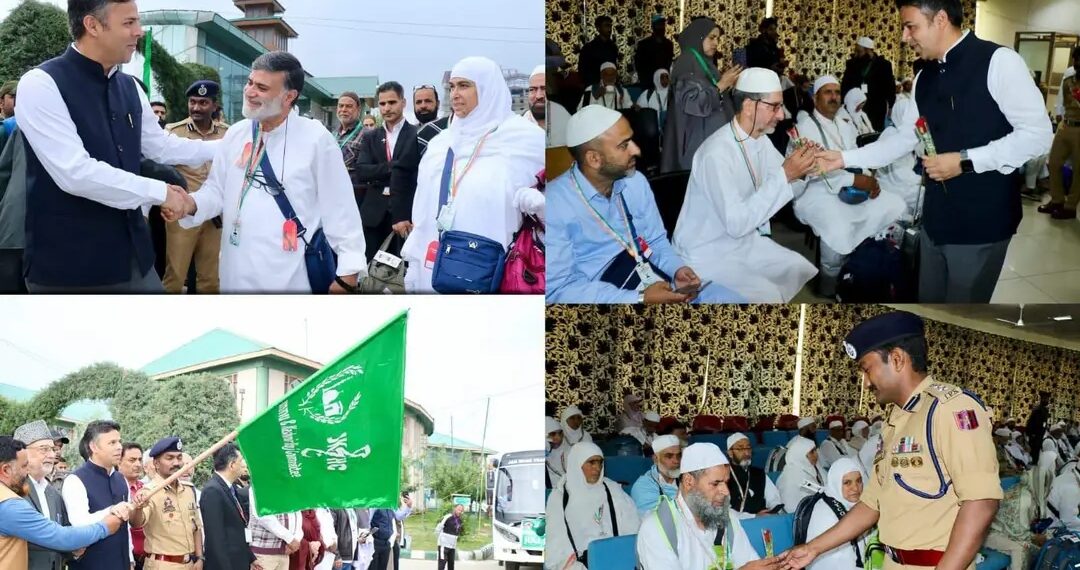 Hajj-2025: Ist batch of Hajj Pilgrims leave from Bait-ul-Hujaj Srinagar 