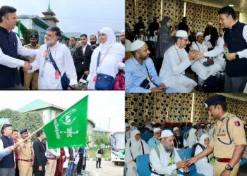 Hajj-2025: Ist batch of Hajj Pilgrims leave from Bait-ul-Hujaj Srinagar 