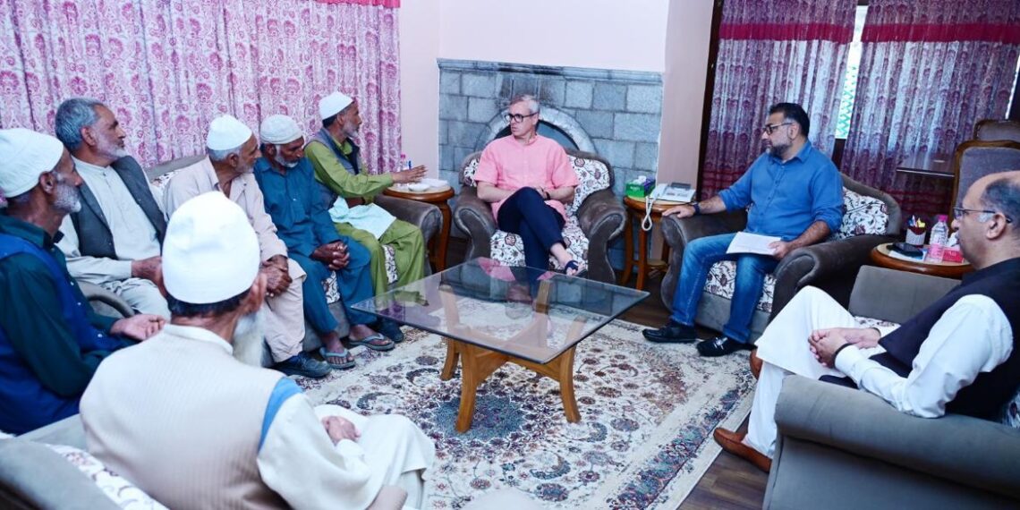 CM Omar Abdullah meets several delegations at his Raabita Office in Srinagar
