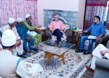 CM Omar Abdullah meets several delegations at his Raabita Office in Srinagar