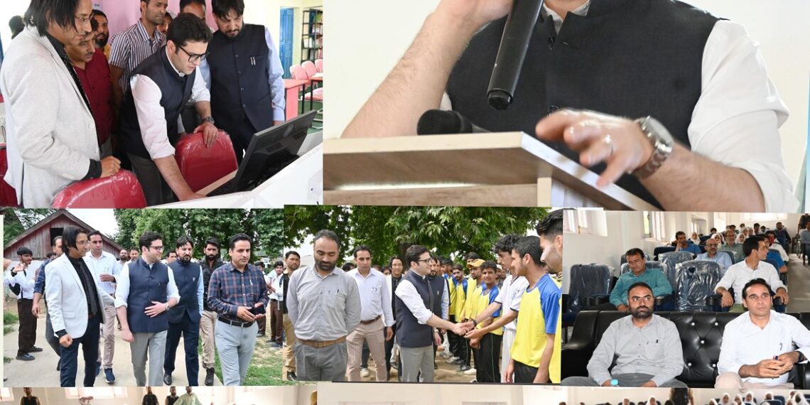 DC Kulgam Athar Aamir Khan visits GHSS Qaimoh