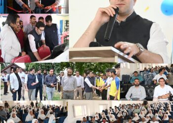 DC Kulgam Athar Aamir Khan visits GHSS Qaimoh