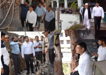 DC Poonch visits areas affected by ceasefire violation, directs damage assessment