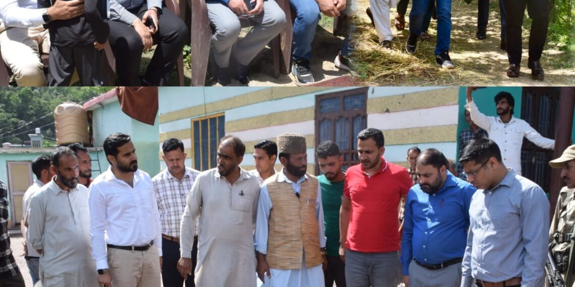 DC Poonch visits shelling hit areas in Mandi and Haveli, assesses damage to property