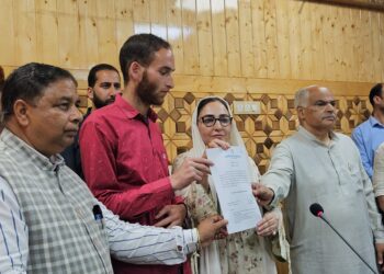 Dr Darakhshan hands over appointment letter to brother of Syed Adil Hussain who lost his life in Pahalgam terror attack