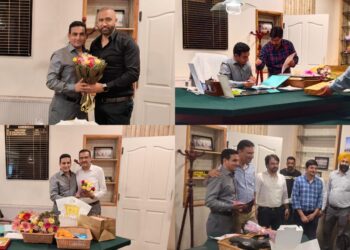 Tatheer Manzoor Takes Over as Superintending Engineer R&B Srinagar South, Assigned Additional Charge of Anantnag and Kulgam