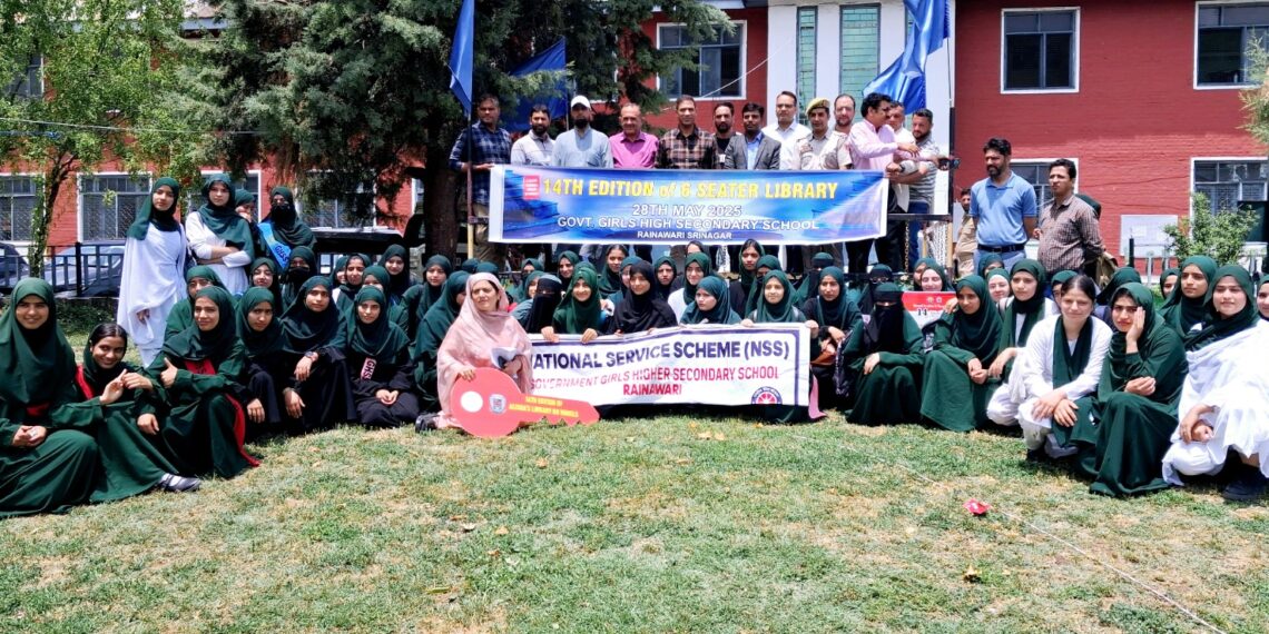 14th Edition of Alisha’s Library on Wheels Hits GHSS, Rainawari to Bring Books and Hope to Every Corner