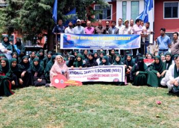 14th Edition of Alisha’s Library on Wheels Hits GHSS, Rainawari to Bring Books and Hope to Every Corner