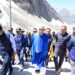 LG undertakes pilgrimage of Shri Amarnath Ji from Baltal track; First Chairman of SASB to Reach Holy Cave Through Track in Recent Times