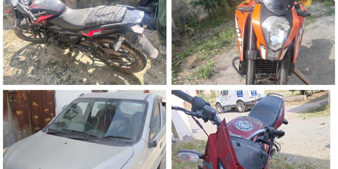 Ganderbal Police Launches Crackdown on Vehicles Without Registration Plates