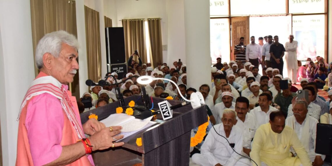 Lieutenant Governor lays foundation stone of an Auditorium and upgradation work for Government Higher Secondary School in Gurha Slathia, Samba