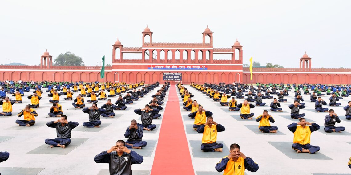 BSF Kashmir Celebrates 11th International Yoga Day at BSF Humhama Campus