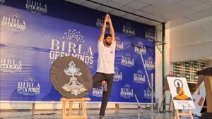 In Picture: Yoga Trainer Firdous Ahmad Lone Guides Students Through Yoga Session