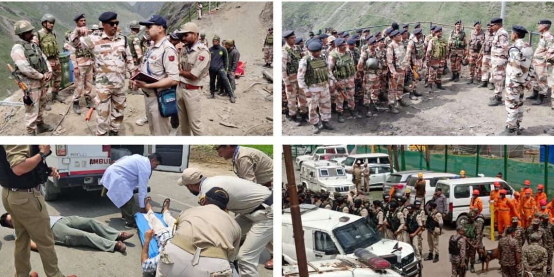 Ganderbal Police Conducts Mock Drill Ahead of Shri Amarnath Ji Yatra (SANJY)-2025