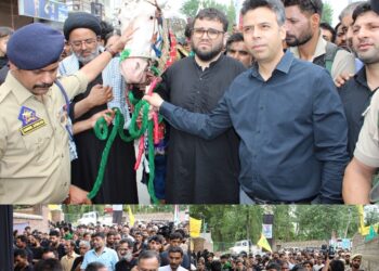 10th Muharram Processions held with profound religious significance in Budgam