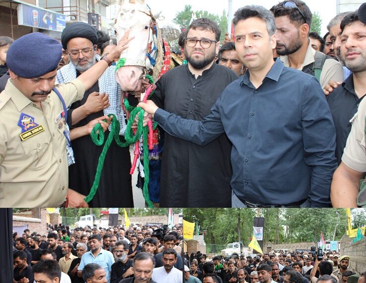 10th Muharram Processions held with profound religious significance in Budgam