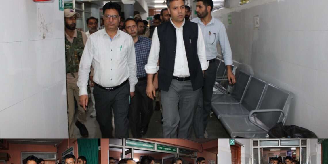 DC Budgam conducts surprise inspection of Distt Hospital