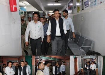 DC Budgam conducts surprise inspection of Distt Hospital