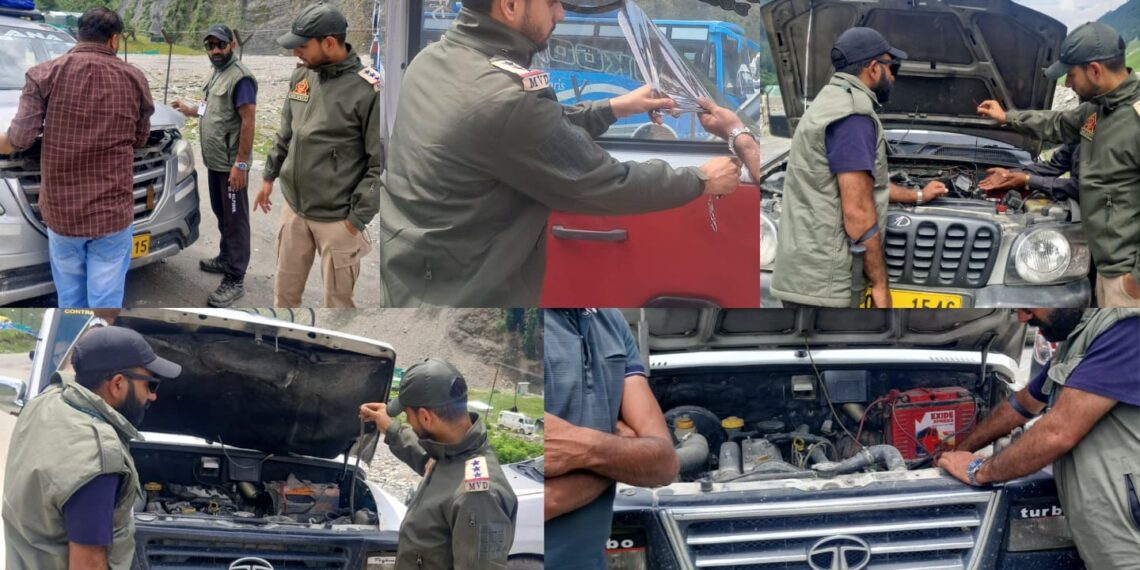 Major Traffic Enforcement Drive in Ganderbal: 67 Vehicles E-Challaned, Licenses Seized