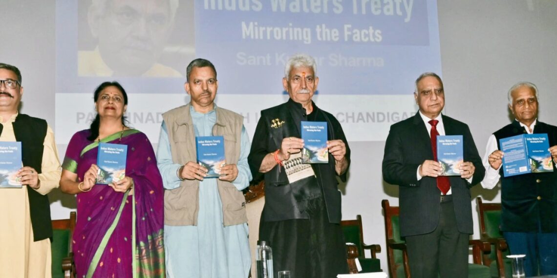 Lieutenant Governor launches Sant Kumar Sharma’s monograph ‘Indus Water Treaty-Mirroring the Facts’ at Jammu