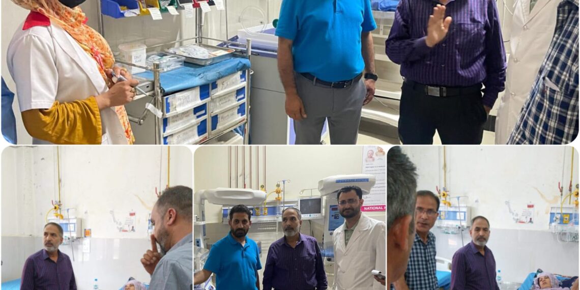 CMO Kupwara Pays Surprise Visit to SDH Kupwara, Emphasizes Quality Patient Care