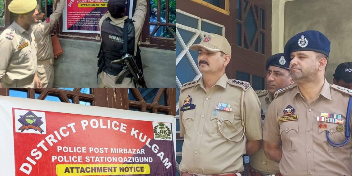 Property of Drug Peddler Attached Under NDPS Act in Kulgam