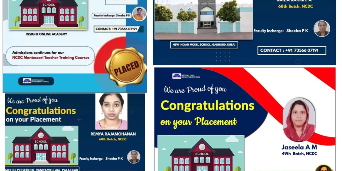 National Child Development Council Alumni Secure Prestigious Teaching Roles