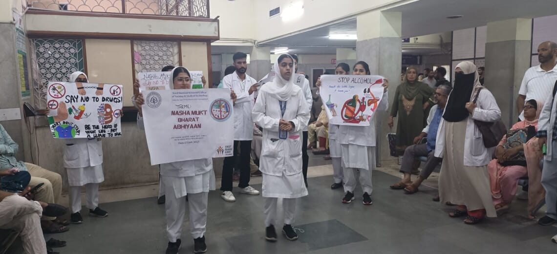 IUST’s Nursing College conducted “Nasha Mukt Bharat” Awareness Drive at Srinagar