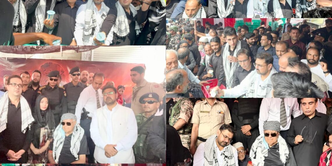 Satish Sharma attends Ashoora procession at Alamgari Bazar