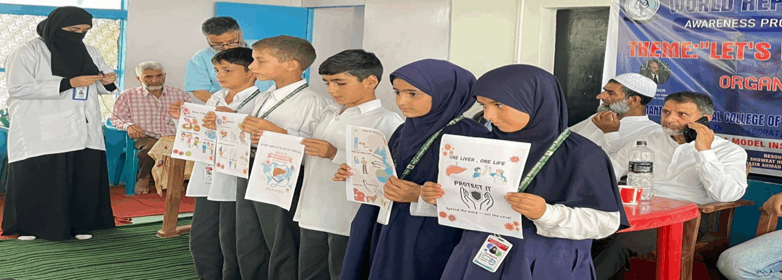 IUST Observes World Hepatitis Day with Community Awareness Programme