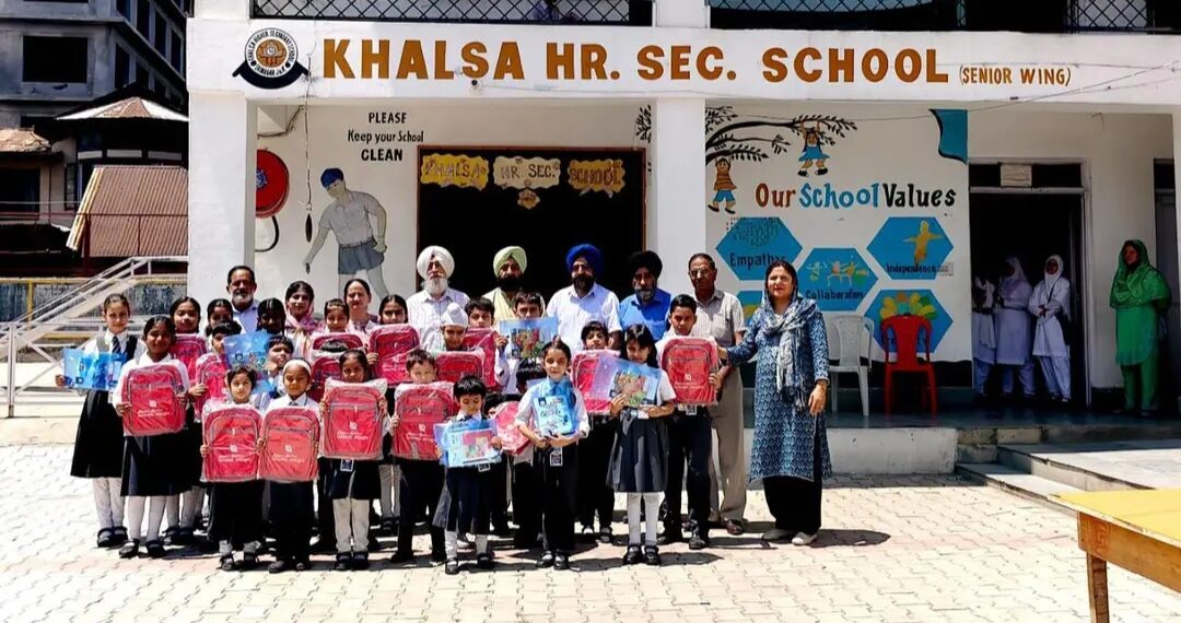 Amrit Charitable Trust Donates School Supplies to Khalsa Hr. Sec. School, Magarmal, Srinagar