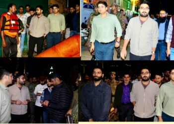 DC Srinagar & Commissioner SMC conduct tour of City areas to assess preparedness measures put in place in view of prevailing weather conditions