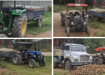 Ganderbal Police Crack Down on Illegal Mining, Seize 6 Vehicles