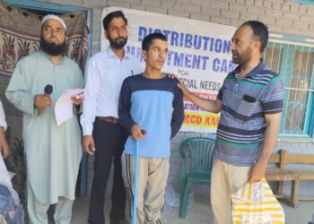 Distribution Camp for Children with Special Needs Held at HSS Drabgam Pulwama