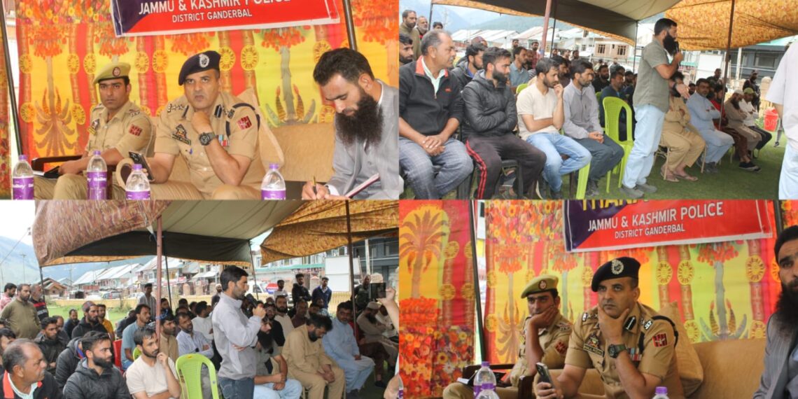 Ganderbal Police Observes Thana Diwas at Sonamarg; SSP Khalil Ahmad Poswal-JKPS Leads Public Outreach Initiative