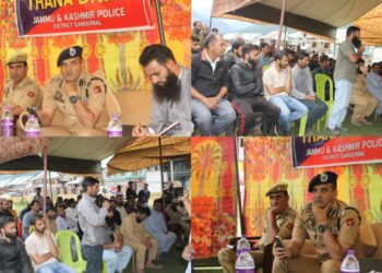 Ganderbal Police Observes Thana Diwas at Sonamarg; SSP Khalil Ahmad Poswal-JKPS Leads Public Outreach Initiative