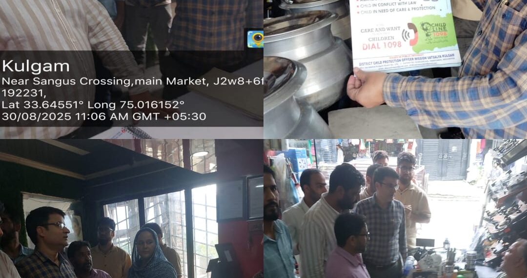 Pan-India Rescue and Rehabilitation Drive Against Child Labour Conducted in Kulgam