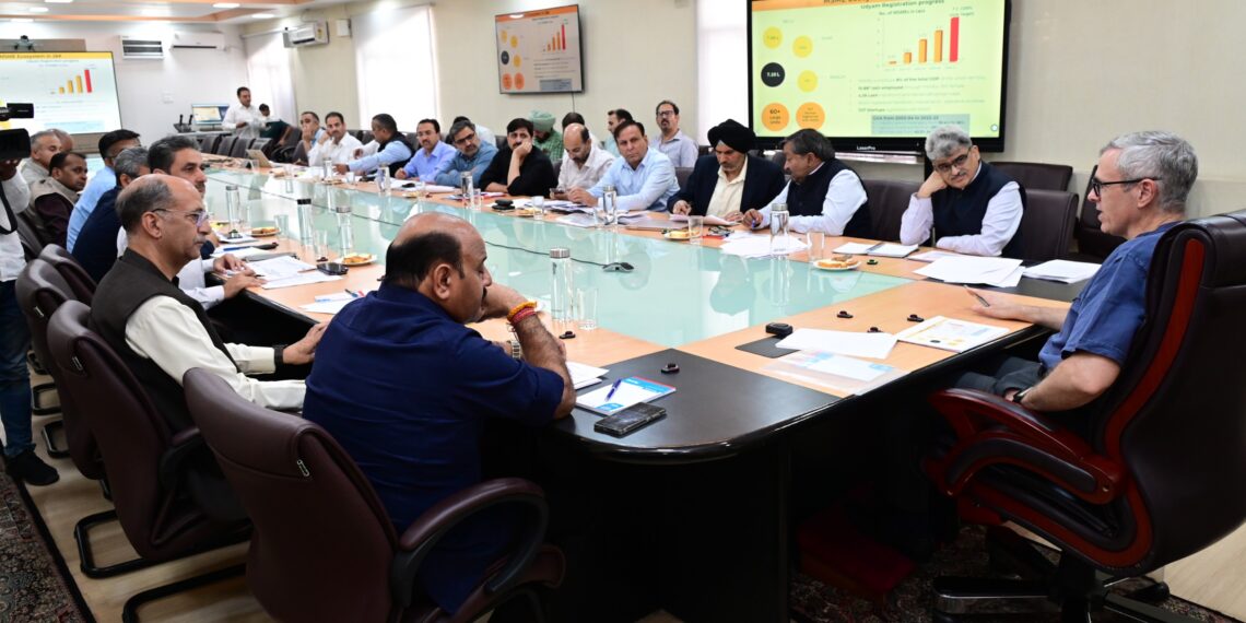 CM Omar Abdullah reviews functioning of Industries & Commerce Department