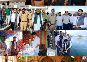 DC Srinagar along with SSP Srinagar takes stock of facilities & arrangements at Dargah Hazratbal for Eid-e-Milad (SAW)
