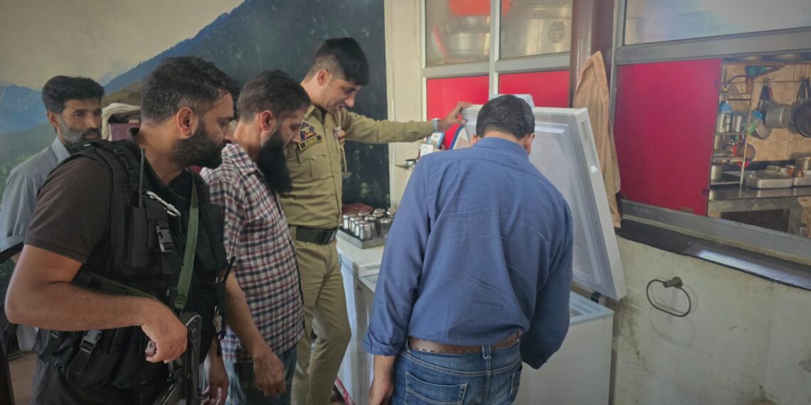 Police Conduct Market Checking Drive in Tral to Ensure Food Safety and Fair Pricing