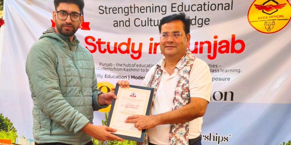 PUCA Felicitates JKSA National Convenor Nasir Khuehami for his Student Welfare work