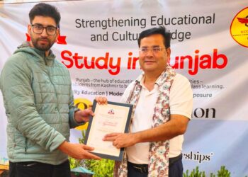 PUCA Felicitates JKSA National Convenor Nasir Khuehami for his Student Welfare work