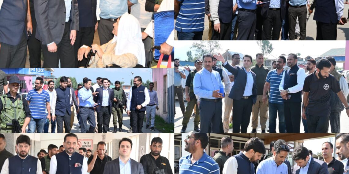 DC Kulgam visits District Hospital; directs expeditious completion of ongoing projects