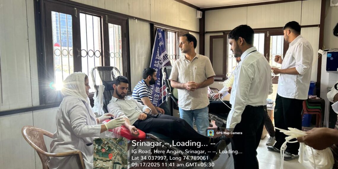 GDC Hyderpora Organizes Blood Donation Camp