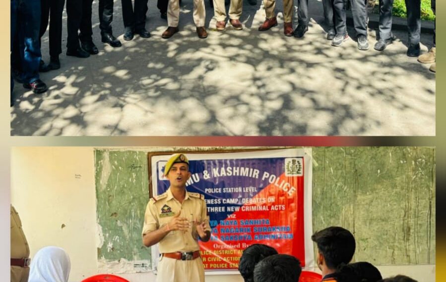 Police Awantipora Organises Awareness Programme on New Criminal Laws at Tral under Sewa Parv Celebration