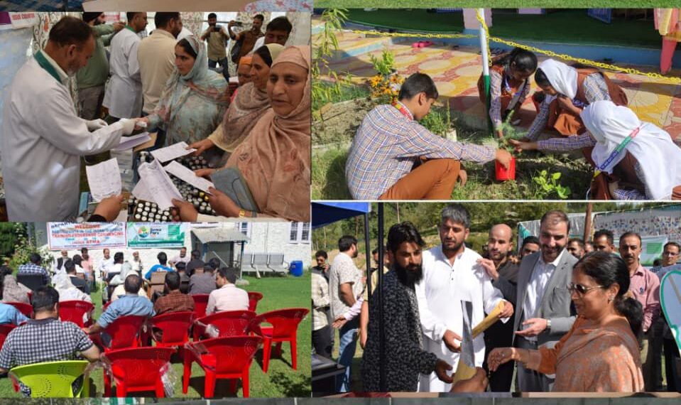 Sewa Parv Celebrations Continue Across Pulwama on Day 4 with Plantation Drives, Awareness Camps, and Welfare Activities