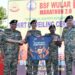 T-shirt unveiling ceremony for marathon held at BSF Frontier HQ Humhama